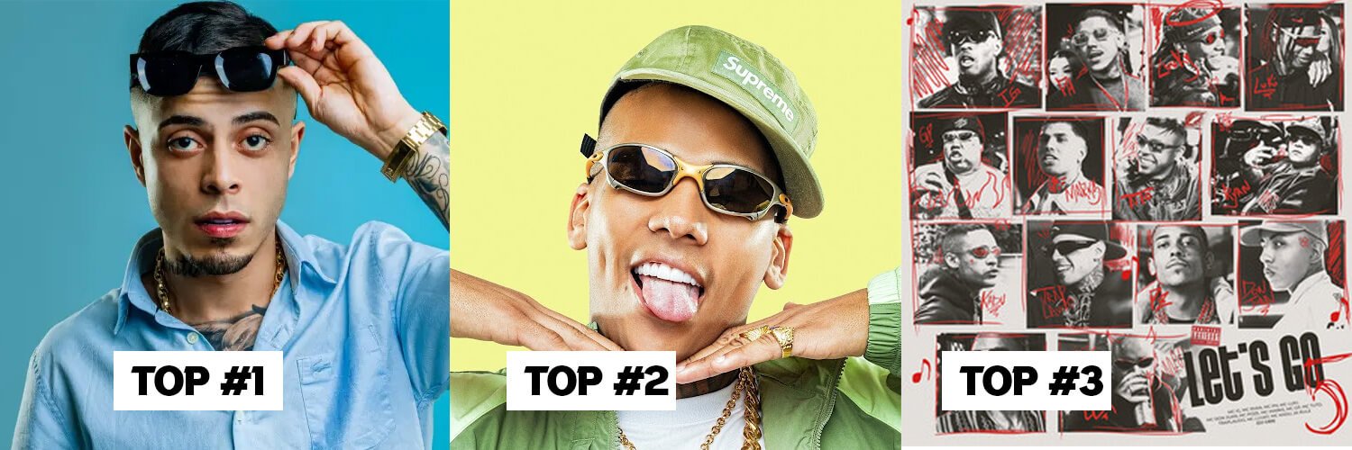 GR6 alcança feito histórico com 3 artistas no TOP Brasil do Spotify, pela 1ª vez na história um topo só de funk GR6 alcança feito histórico com 3 artistas no TOP Brasil do Spotify, pela 1ª vez na história um topo só de funk
